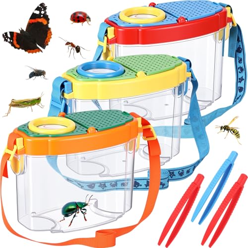 Halloscume 3 Pcs Bug Catchers for Kids Bug Container for Kids