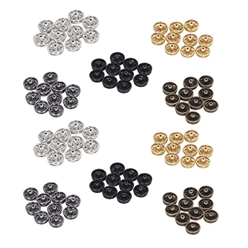 Mini Snap Buttons,Rust Proof Lightweight 100pcs Set,Metal Fasteners,Sew-on Replacement 5mm Mini for Women Men Dolls Skir