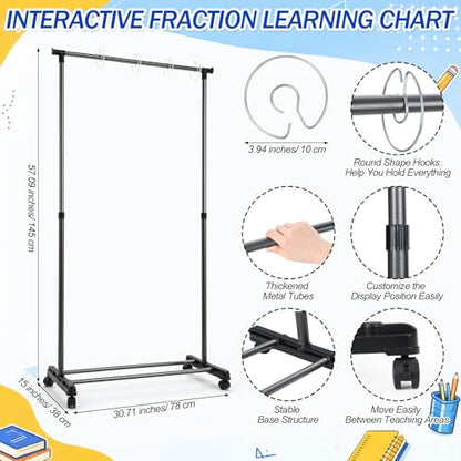 Novabright 6 Adjustable Pocket Chart Stand, Classic, Black White - color: Black White, size: Classic