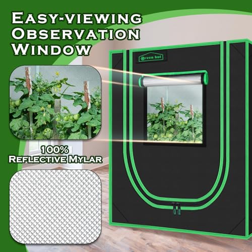 Small Grow Tent 18"x30"x36" 600D Mylar Hydroponic Grow Tents - size: 18"x30"x36"