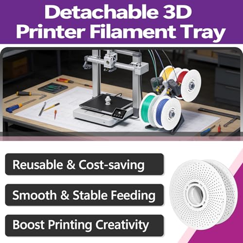 2 Pcs Detachable Filament Reel Holder Compatible with Bambu Lab 3D Printers