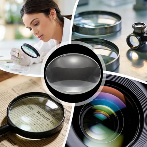 PATIKIL Concave Lens 60mm Focal Length 40mm (1.6") Diameter Round Set White - size: 1.6inch