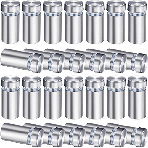 Pelopy 48 Pieces 1/2 by 1 Inch Sign Standoff Screws