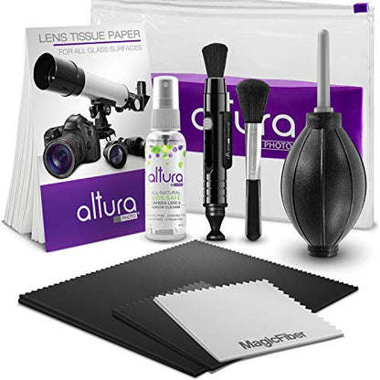 Altura Photo Camera Cleaning Kit, All-Natural Lens Cleaner, DSLR Mirrorless - style: w/ 2oz. All Natural Cleaning Solution