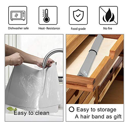 Sapid Thick Silicone Mat for Crafts Large Silicon Sheet Resin Art Painting - color: Gray, size: 23.6"L x 15.8"W