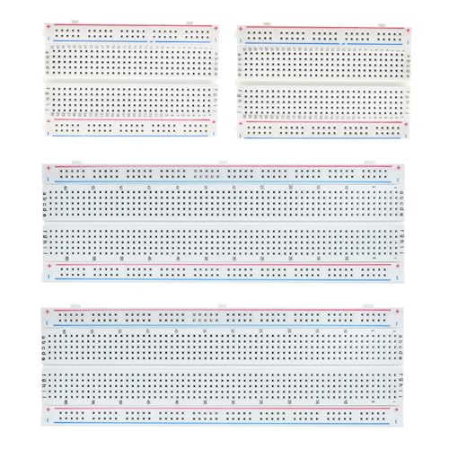 2PCS 400 Point & 2PCS 830 Point Breadboard Kit Solderless Prototype Breadboards for Arduino Bread Boards Electronics for Circuits Projects Prototype Board - color: 2PCS 400 Point & 2PCS 830 Point