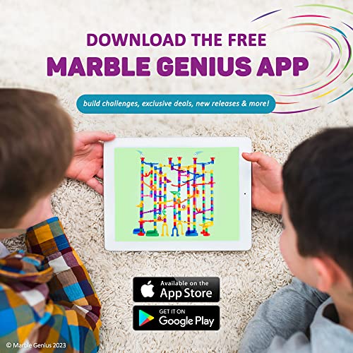 Marble Genius Stable Bases, 4pcs Marble Run Accessory Set - STEM
