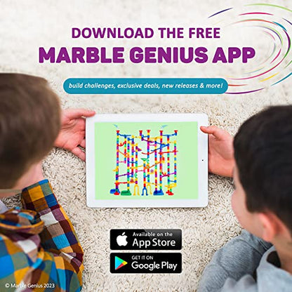 Marble Genius Stable Bases, 4pcs Marble Run Accessory Set - STEM