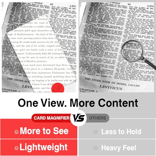2 PCS 3X Leather Credit Card Magnifying Glass Fresnel Lens Large Area Wallet Page Pocket Magnifier Card Fire Starter, for Reading Small Prints, Sheets, Books, Low Vision Aids & Solar Projects - color: Black