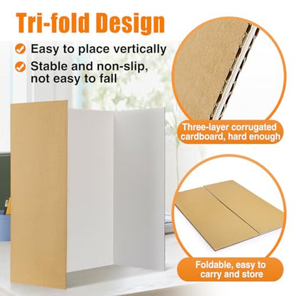 8 PCS 48" x 36" Extra Large Trifold Poster Board for School Projects - size: XL-48" x 36"
