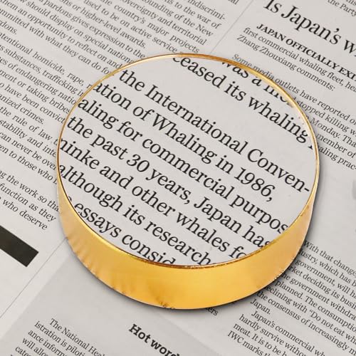 5X Magnifying Glass Paperweight,Dome Magnifier，Glass Material - color: 5x,75mm