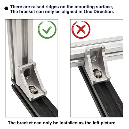 10 Set 1010 Aluminum Extrusion Hardware Accessories Corner Brackets - style: 10 sets brackets with m6