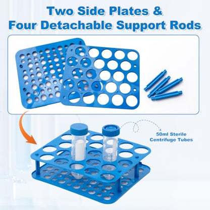 25-Well Centrifuge Tube Rack, Detachable Stand, φ1.02 inch, 1 PCS - size: 25-well