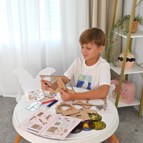 Butterfly EduFields 4-in-1 DIY Wooden Kaleidoscope Kit for Kids Ages 6-8-10 - style: 4in1 Kaleidoscopes kit