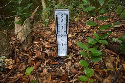 Skyview HD Rain Gauge, Easy-View Scale and Numbers, 5-inch Capacity - Includes Mounting Hardware