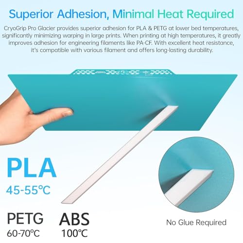 BIQU Cryogrip Pro Glacier for Voron 350 3D Printer 356x356MM - color: Glacier, size: Voron 350