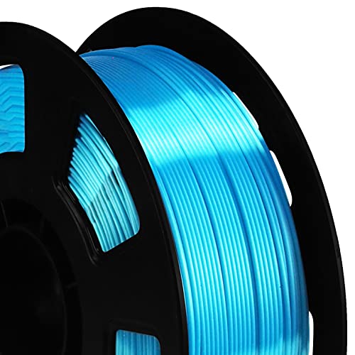 BBLIFE Silk PLA Filament, Peacock Blue 1.75mm PLA 3D Printer Filament - color: Acid Blue