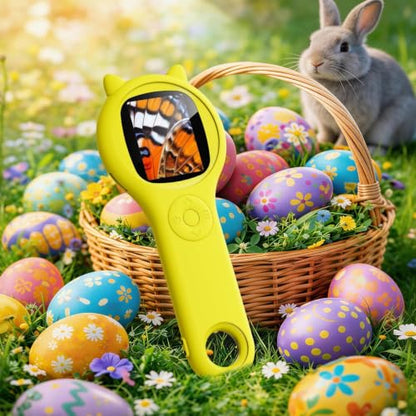 Kids Microscope, 500X Digital Magnifying Glass, STEM Toy, Yellow - color: Yellow, size: 1 Pcs
