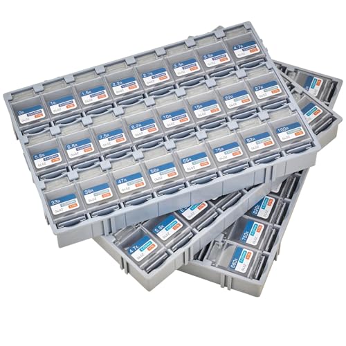 Chip Resistor Design Kit, EIA 0402 Size, 0R-10M Resistance, 72 Values 7200PCS, 1% Tolerance, RoHS Compliant - size: EIA 0402 Resistors