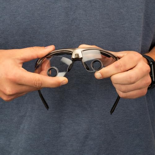 Practicon TTL Easy Size 2.5X Loupes Kit, Measure and Size Through The Lens Loupes, Silver Frame - color: Silver, style: 2.5X