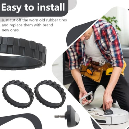 Upgraded 2-Pack Caster Tire Ball Set for i-Robot Roomba 500 and for 600 and for i Series Models