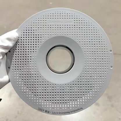 Original Bamboo Lab AMS Filament Tray Detachable Filament Reel Spool Holder Low Temperature Tray Reusable Fit for PLA,PETG,TPU,ABS Compatible with Bambu X1,P1,A1 3D Printer (White) - color: White