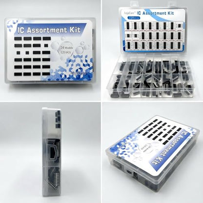 24 Models 120pcs IC Kit - SN7400 SN7404 SN7490 SN7474 LM555 LM358 LM741 CD4017 CD4001 Digital Logic Component
