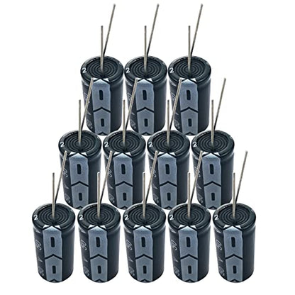 Aluminum Electrolytic Capacitor Assortment - 12x 4700uF 25V, 16x25MM for DIY Soldering & Arduino Kits
