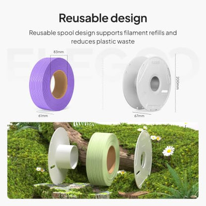 ELEGOO Matte PLA 3D Printer Filament 1.75mm Cherry Blossom Pink 1kg - color: Pla Matte Cherry Blossom Pink