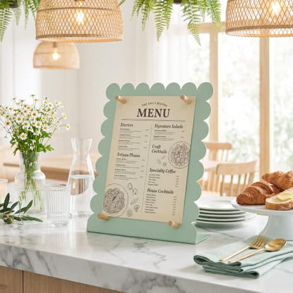 Gueevin 2 Pcs Magnet Board Magnetic Display Stand for Table, Green, Small - color: Green, size: Small