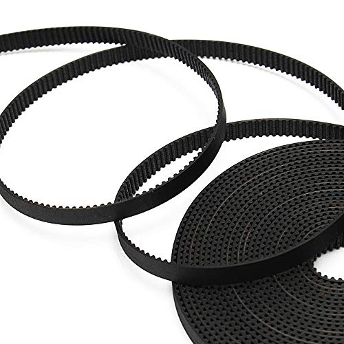 GT2 Timing Belt Pulley, 8pcs GT2 20Teeth Bore 5mm Timing Pulley Wheel with GT2 5 Meters Rubber Belt and Tensioner by YEEZUGO