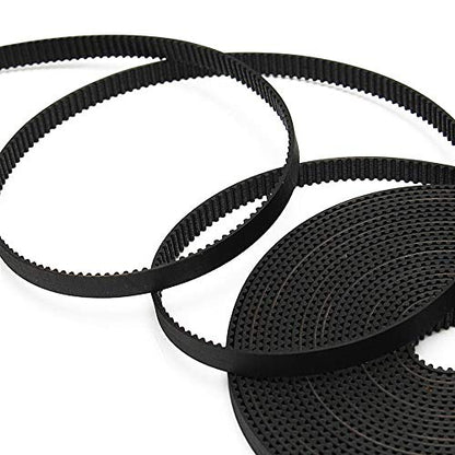 GT2 Timing Belt Pulley, 8pcs GT2 20Teeth Bore 5mm Timing Pulley Wheel with GT2 5 Meters Rubber Belt and Tensioner by YEEZUGO