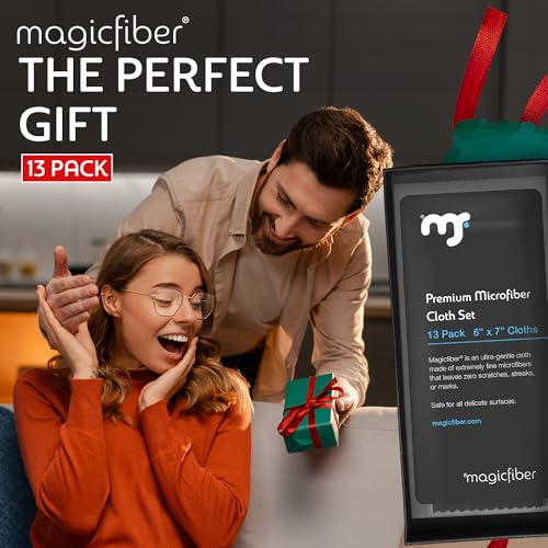 MagicFiber Microfiber Cleaning Cloth, Glasses Cleaner, Eyeglass Wipes, 13pk - size: 13 PACK