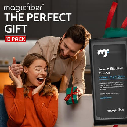 MagicFiber Microfiber Cleaning Cloth, Glasses Cleaner, Eyeglass Wipes, 13pk - size: 13 PACK
