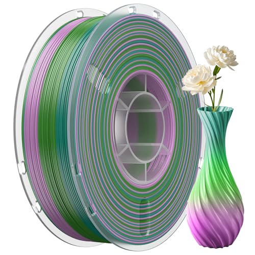95A TPU 3D Printer Filament, 1.75mm Multicolor Rainbow TPU Filament,Color Change Flexible Soft 3D Printing Filament Blue Green Pink Gradient 1kg (2.2lbs) - color: 1kg Tpu Tri-color Gradient (Blue & Green & Pink)