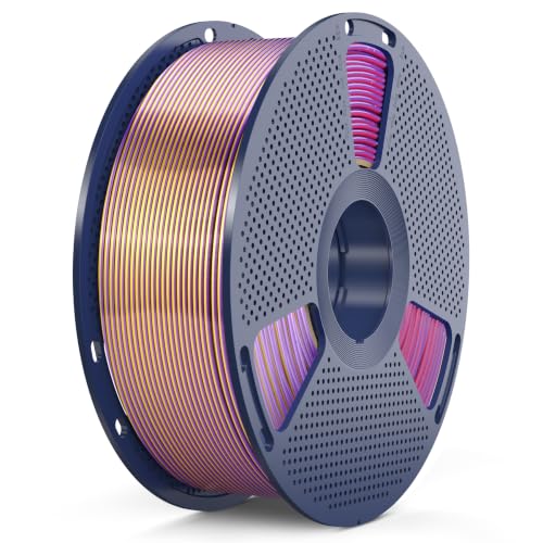 SUNLU Silk Quadruple Color PLA Filament, 1KG, (Gold Purple Red Blue) - color: Silk Pla Quadruple Color Gold Purple Red Blue