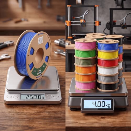 PLA Filament 1.75mm 4kg 16-Pack Multicolor 0.25kg Each - color: Multicolor