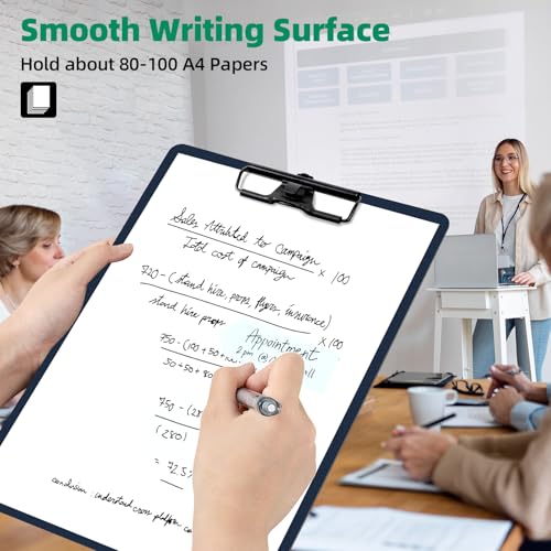 FRETONBA Clipboard with Pen Holder, Blue - style: 1 Pack-Blue