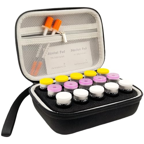 Peptide Case for Fridge, Peptide Case for 5-10ml Vials-15 Slots - size: 10ml-15 Slots