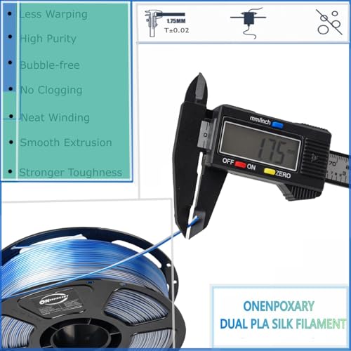 Dual Color Silk PLA 4KG 1.75mm 3D Printer Filament 4D-2 - color: Pla-(1kg*4 Dual Shiny Bluepink+bluegreen+bluesilver+rosegreen)