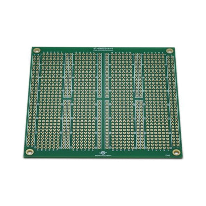 Double Sided ENIG Protoboard, Solderable Breadboard, Electronic Circuit Board for DIY Prototype Circuit, FR4, Plated Through Hole Solder Prototype Board, ST-Proto (4" x 4") - style: 4" x 4"
