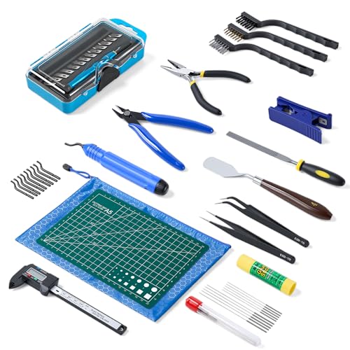 45 Pcs 3D Printer Tool Kit, Cleaning, Finishing, Measuring, Support Removal