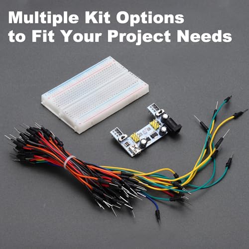 MECCANIXITY Breadboard Kit with 2 Power Supply Modules 400 Tie-Points