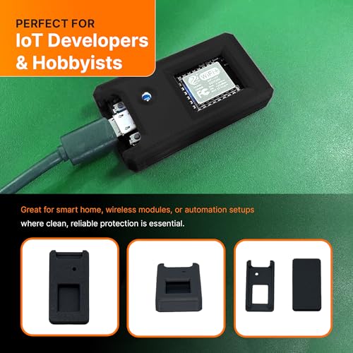 Protective Case Compatible with NodeMCU Lua ESP8266 Development Board - Sleek Enclosure, for WiFi Module, Easy Assembly, and Ideal for IoT Projects