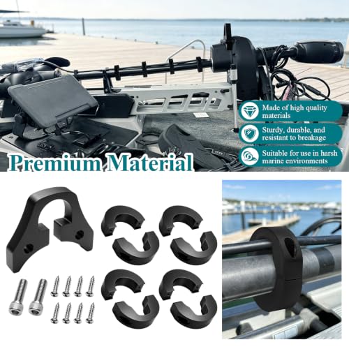 Cable Bracket/Organizer Clip w/Spacers & Screws Compatible with Minn Kota - color: Combo 2