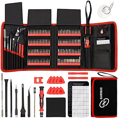 STREBITO Screwdriver Sets 142-Piece Electronics Precision Screwdriver - color: Red