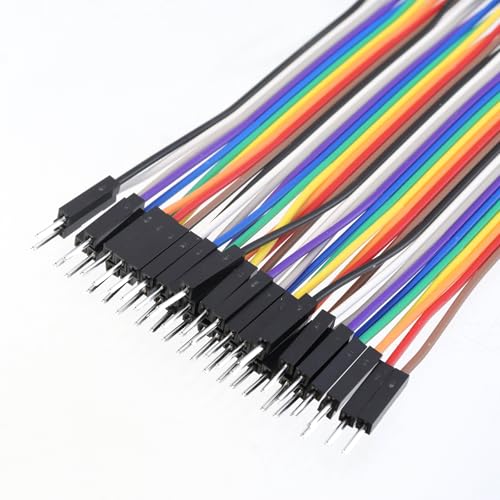 Antrader Breadboard Jumper Wires,40P 10CM/3.9" Male/Female for Raspberry Pi - size: 3.9 Inch (10cm), style: 40 Pin (M/M, M/F, F/F)