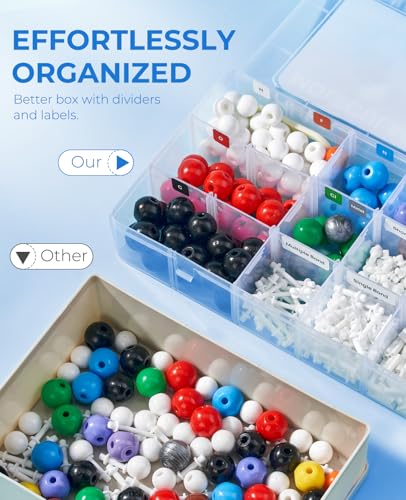 JoyCat 404-Piece Molecular Model Kit for Organic and Inorganic Chemistry - style: 404 Pieces
