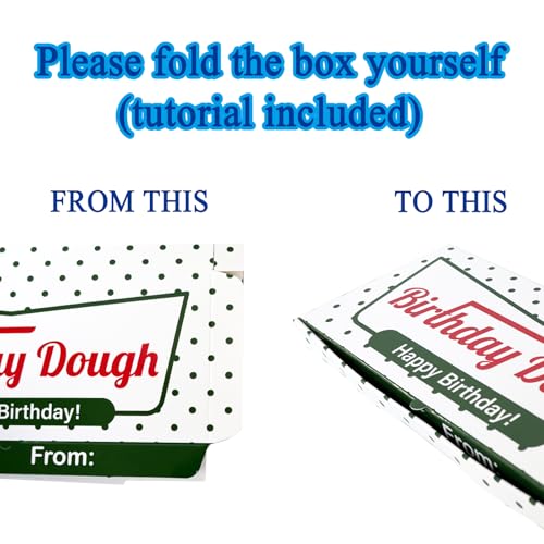 Birthday Dough Money Gift Box – Funny Cash Holder, Gift Card Envelope Alternative, Gag Gift Box for Friends, Women, Men, Birthday Gifts - 2 Pack - color: 2 Pack Birthday1