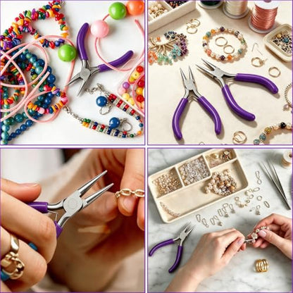 Round Nose Plier for Jewelry Making Jewelry for Jewelry Repair - color: Purple